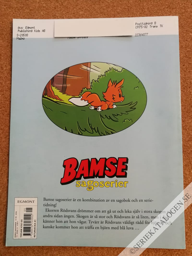Baksida på Rödsvans går ut ensam (2018)