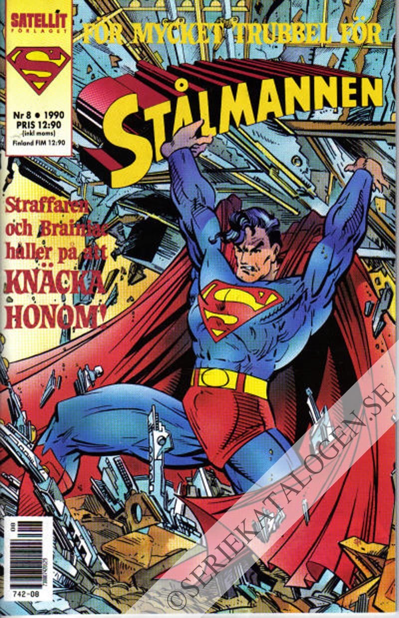 Framsida på Stålmannen #8 (1990)