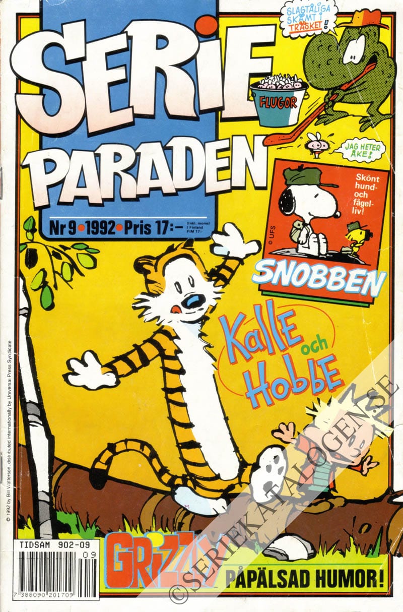 Framsida på Serie-paraden #9 (1992)