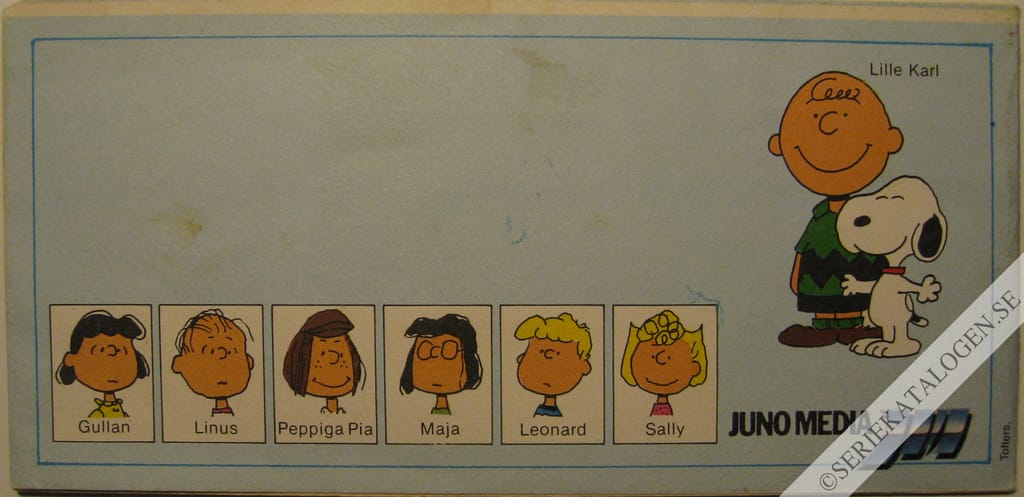 Baksida på Juno Media presenterar Snobben och hans vänner (1985)