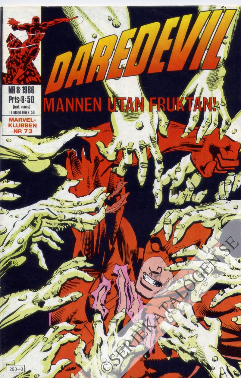 Framsida på Daredevil #8 (1986)
