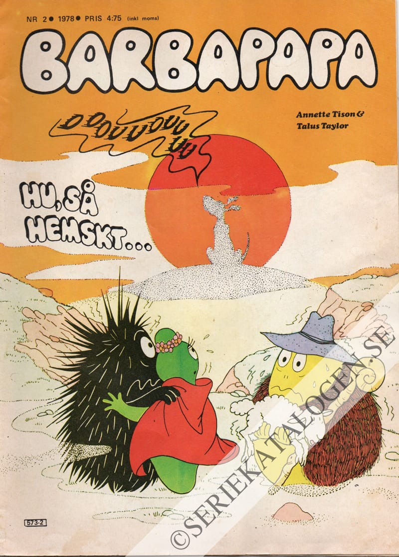 Framsida på Barbapapa Hu, så hemskt ... (1978)