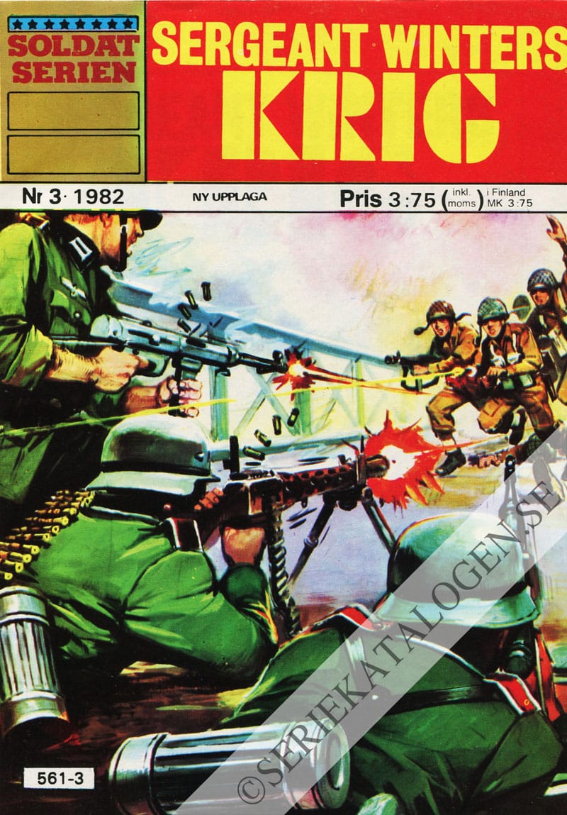 Framsida på Soldatserien #3 - Sergeant Winters krig (1982)
