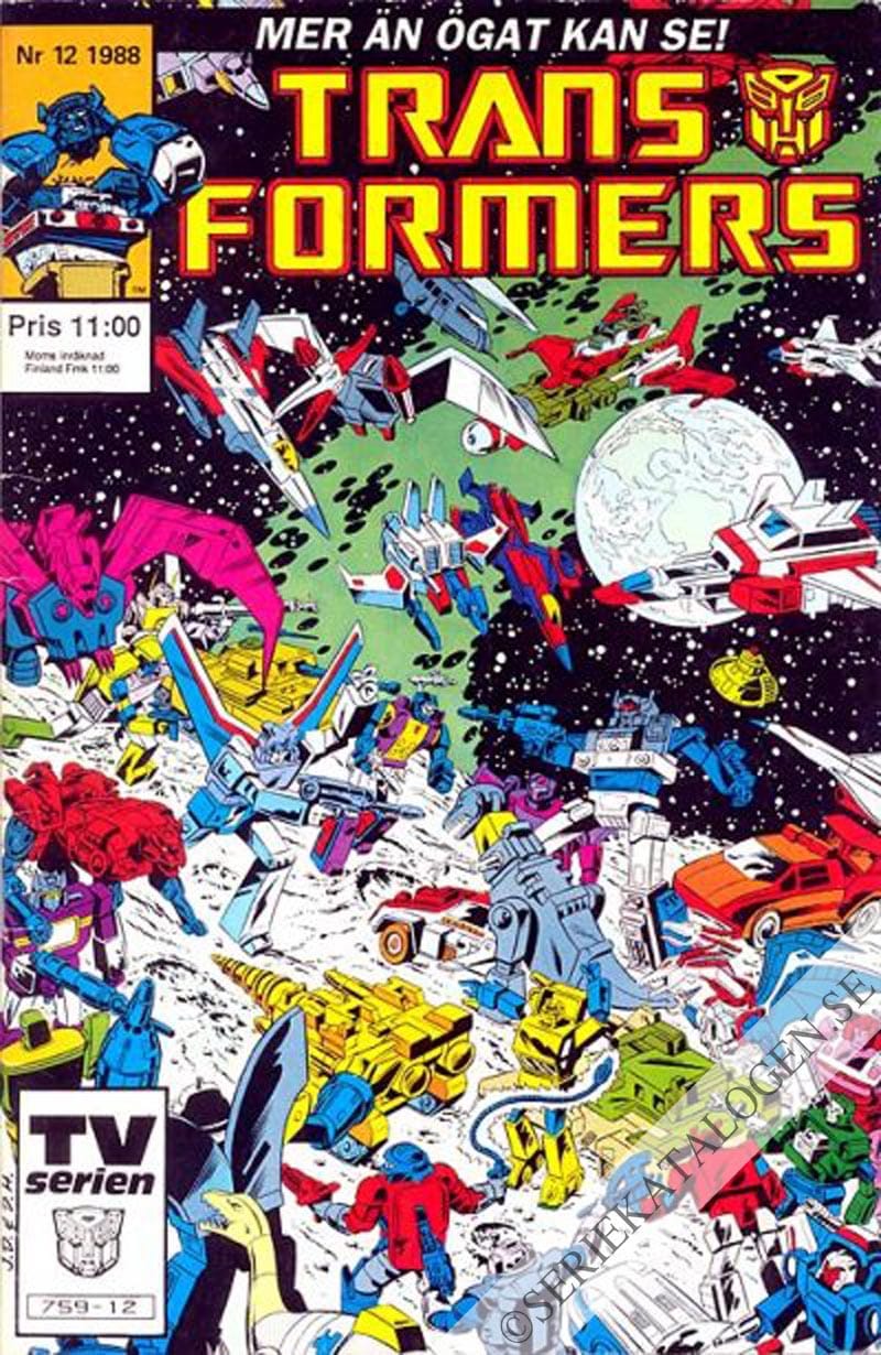 Framsida på Transformers #12 (1988)