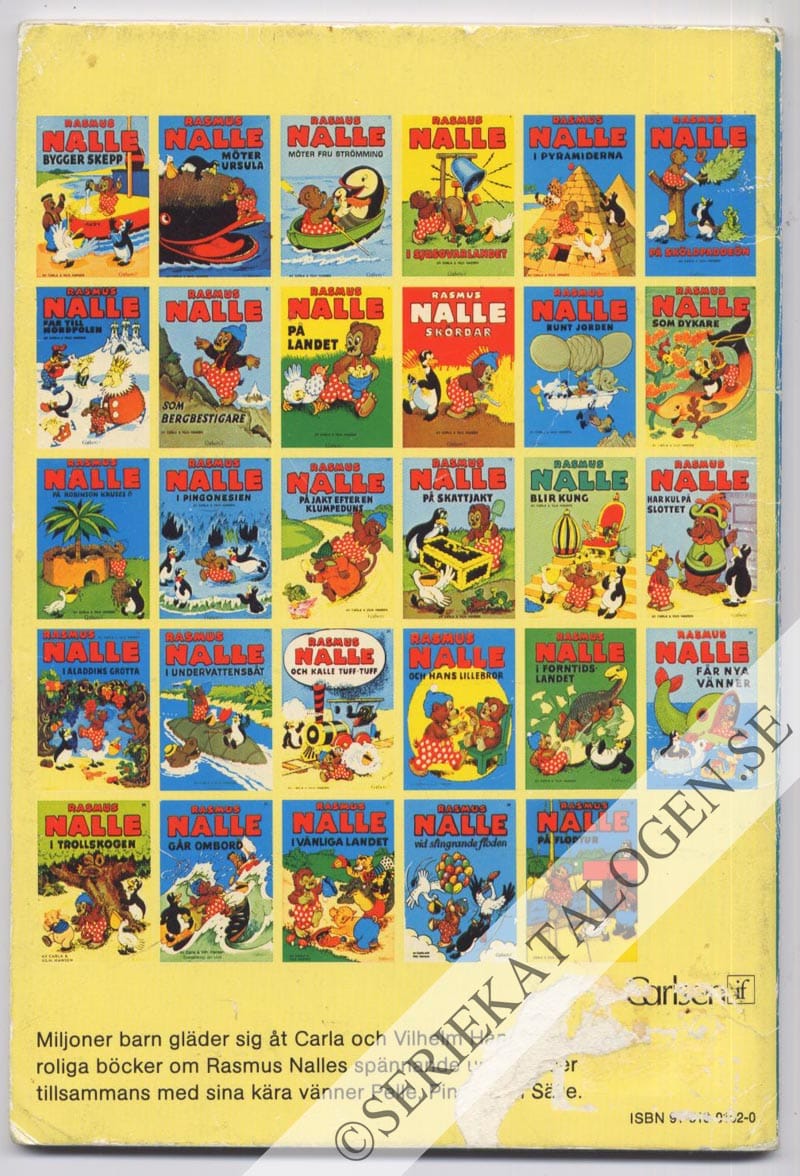Baksida på Rasmus Nalle och Kalle Tuff-Tuff (1979)