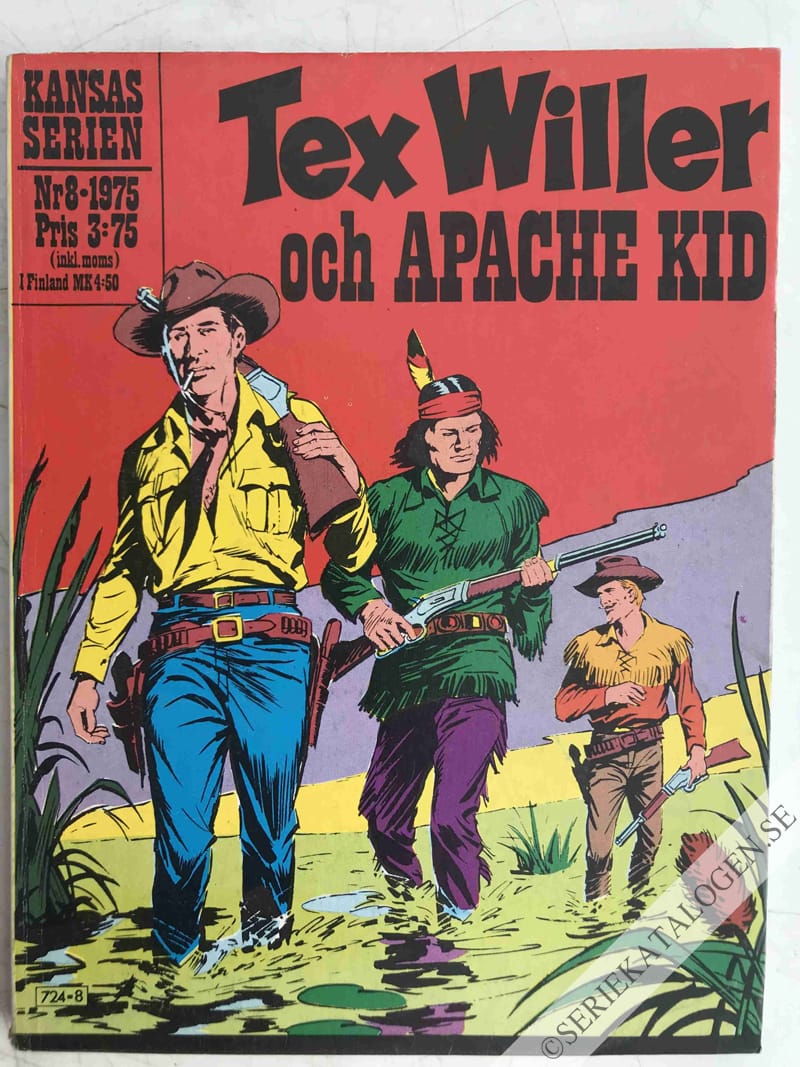 Framsida på Kansasserien Tex Willer och Apache Kid (1975)