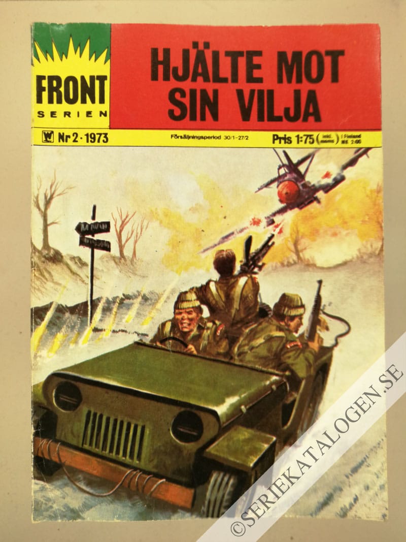 Framsida på Frontserien #2 - Hjälte mot sin vilja (1973)
