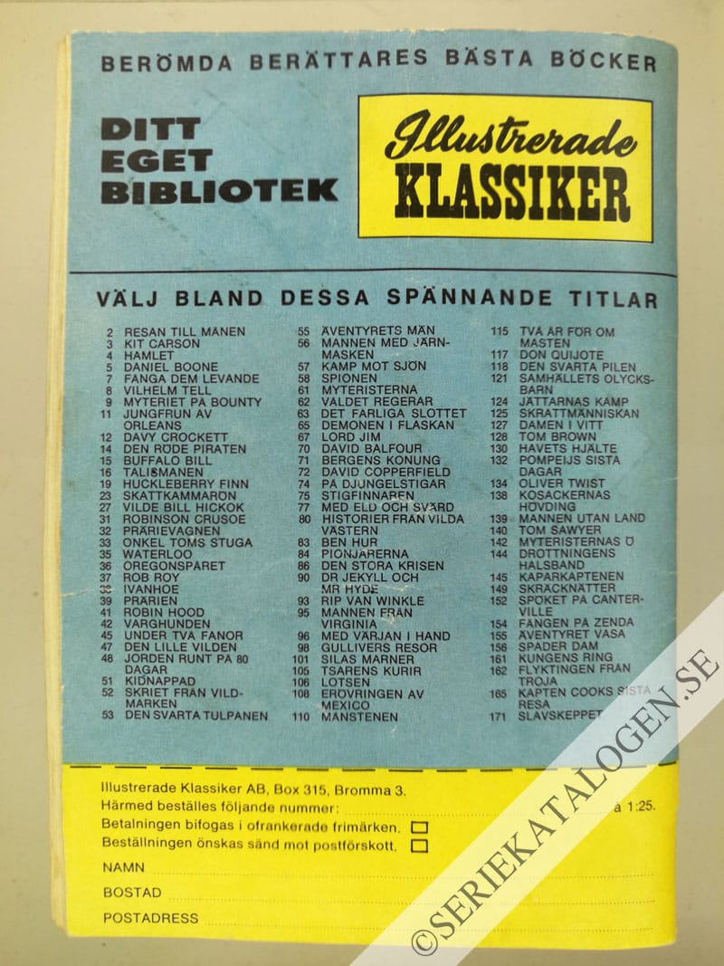 Baksida på Landet lagt i aska (1969)