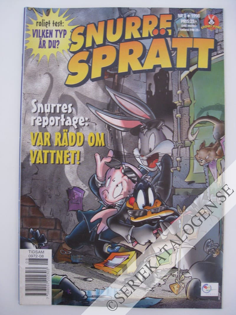 Framsida på Snurre Sprätt #8 (1998)