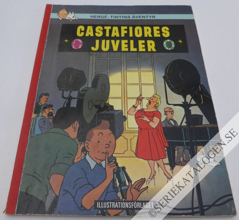 Framsida på Tintins äventyr Castafiores juveler (1969)