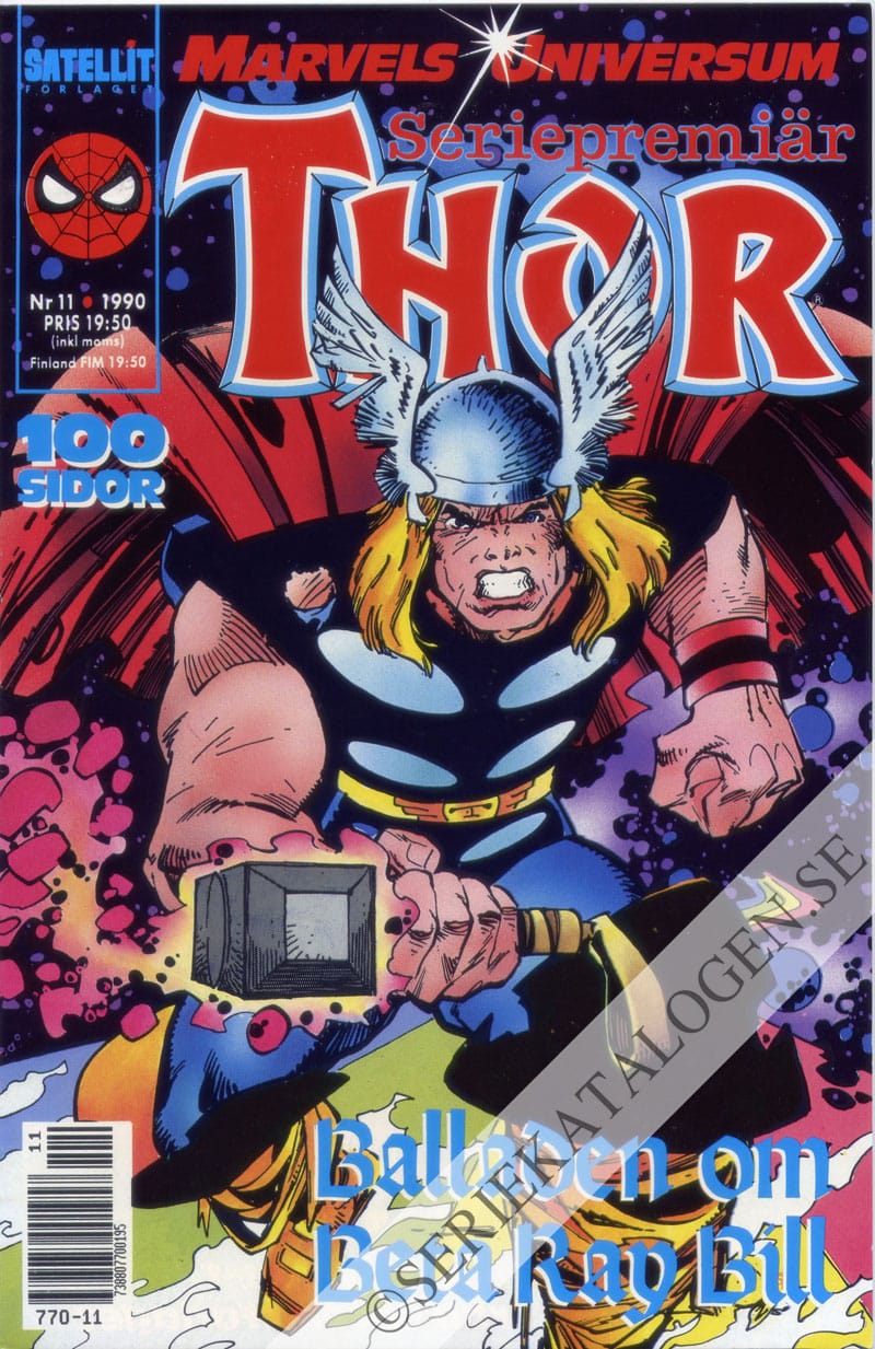 Framsida på Marvels universum Thor (1990)