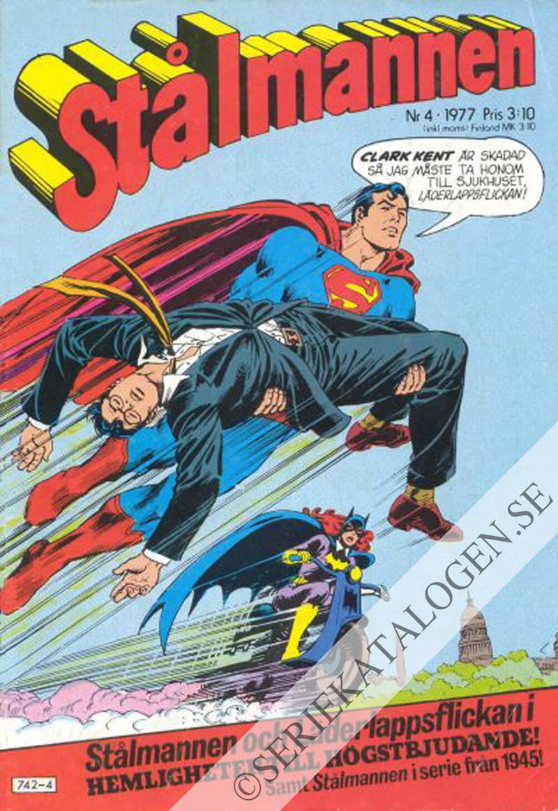 Framsida på Stålmannen #4 (1977)