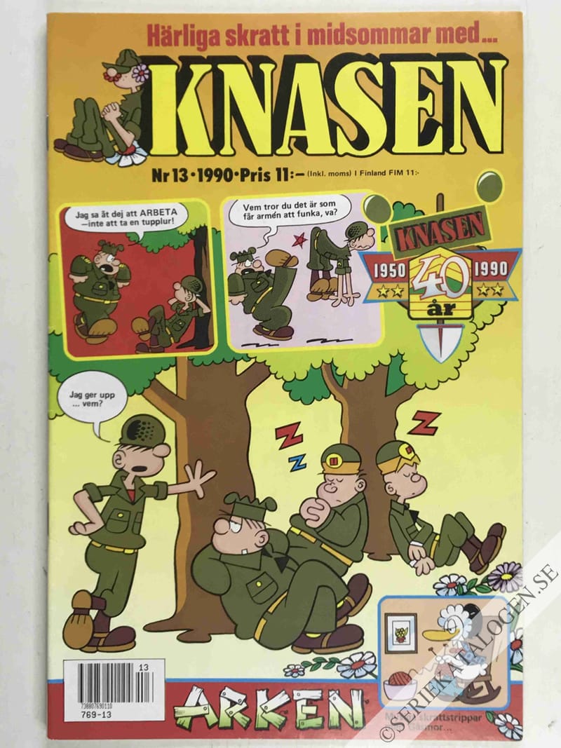 Framsida på Knasen #13 (1990)