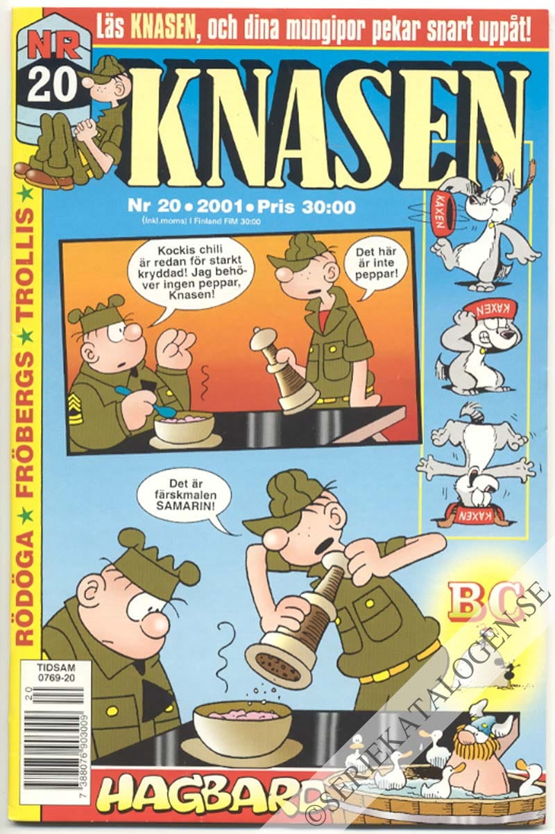 Framsida på Knasen #20 (2001)