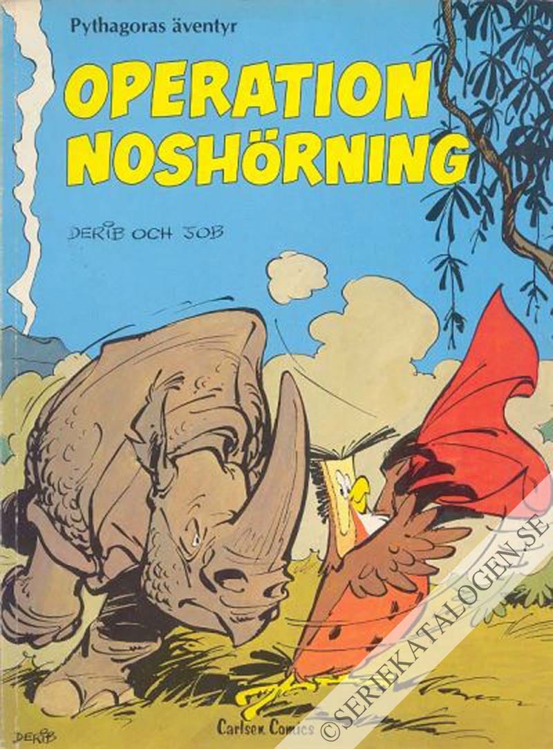 Framsida på Pythagoras äventyr Operation noshörning (1982)