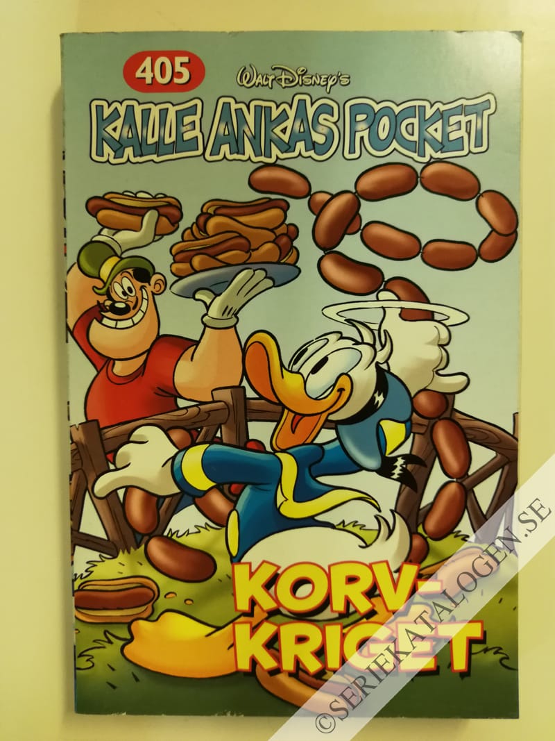 Framsida på Kalle Ankas pocket #405 - Korvkriget (2012)