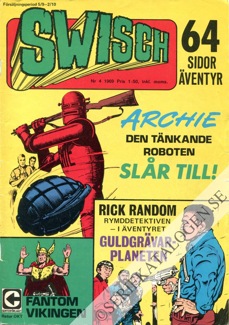 Framsida på Swisch #4 (1969)