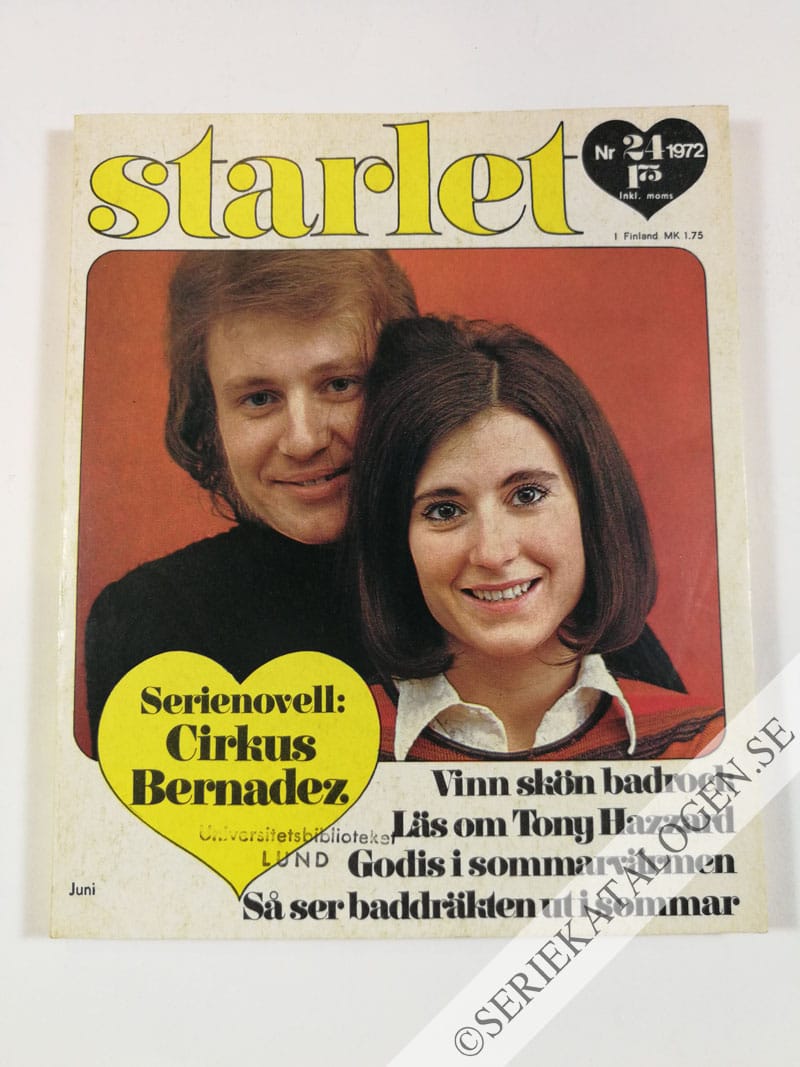 Framsida på Starlet #24 (1972)