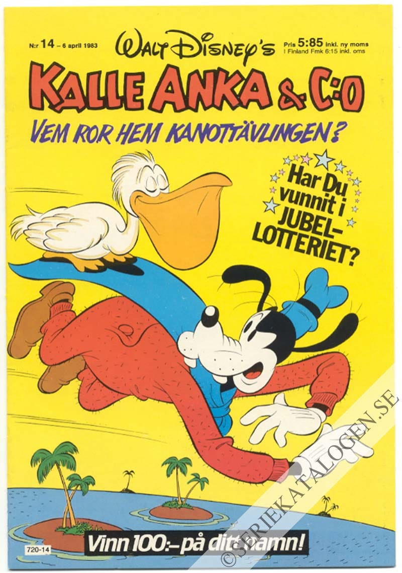 Framsida på Kalle Anka & C:o #14 (1983)