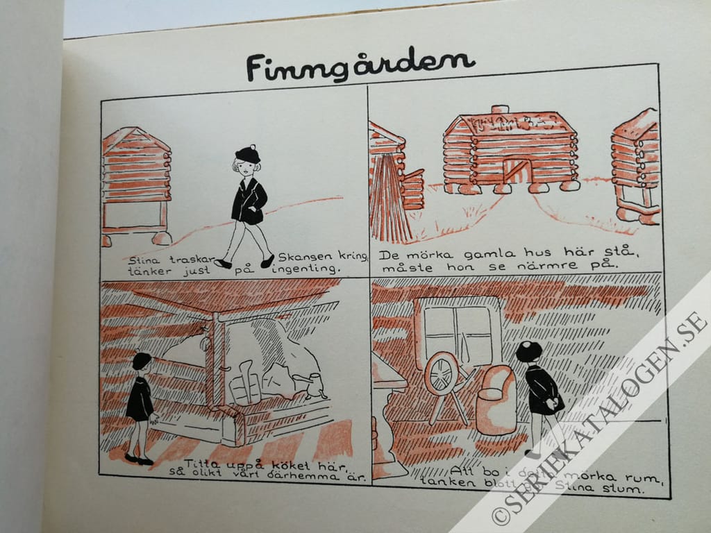 Exempel på Vad Stina såg i hagarna och stugorna på Skansen (1931)