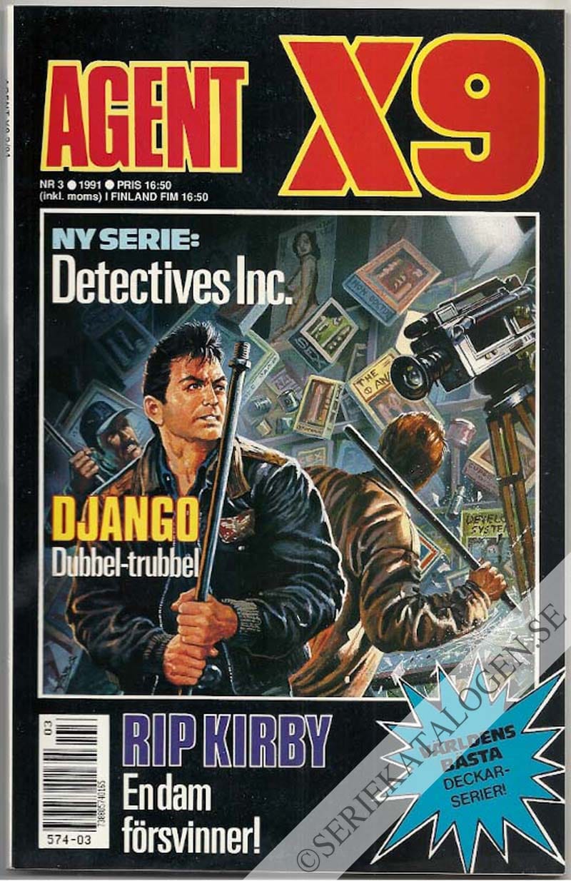 Framsida på Agent X9 #3 (1991)