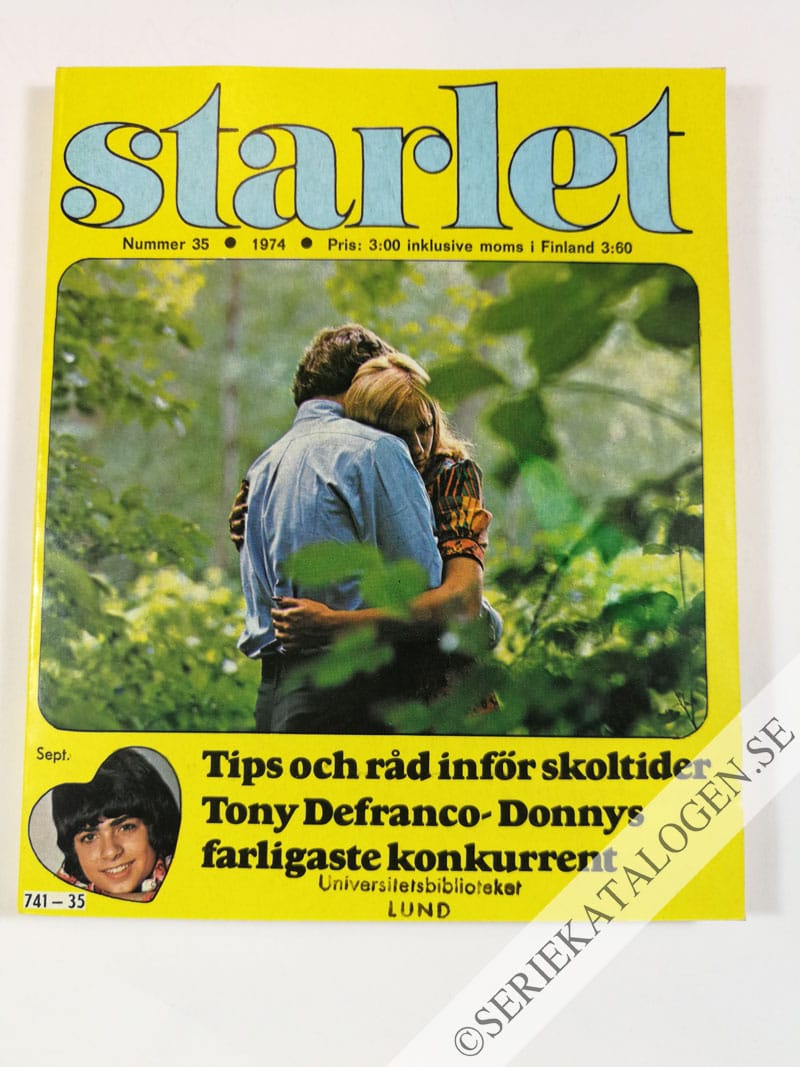 Framsida på Starlet #35 (1974)