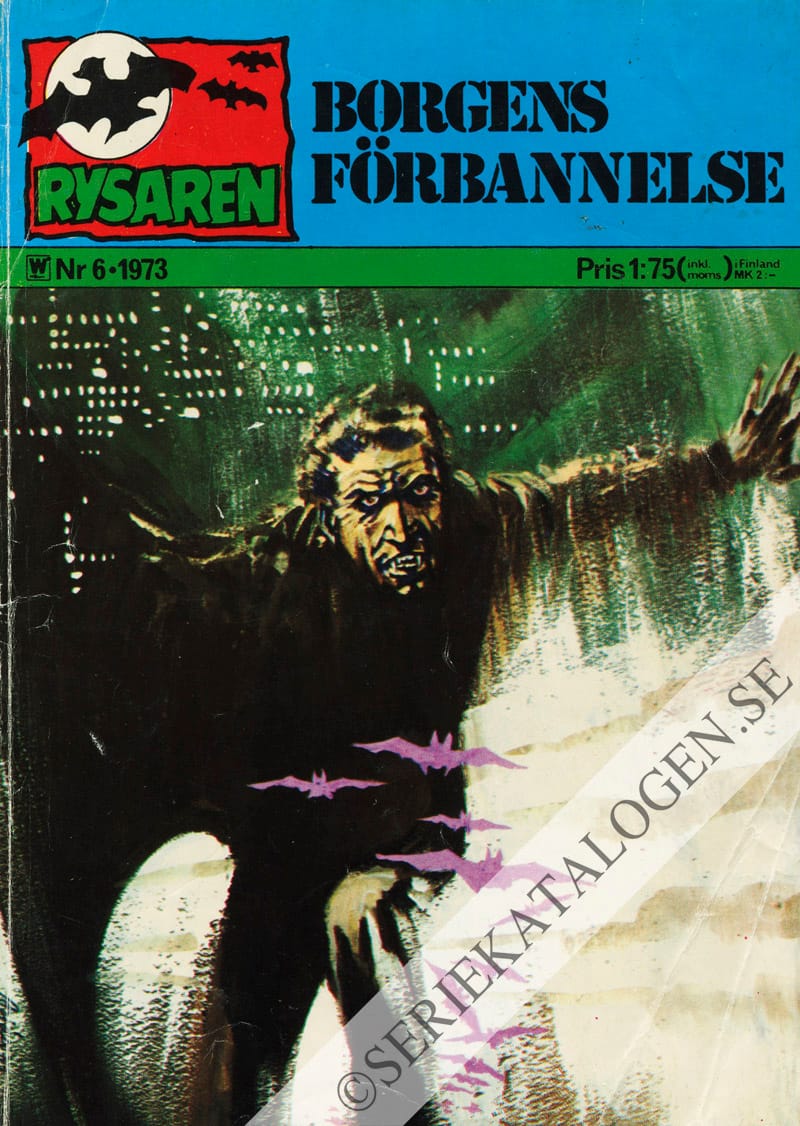 Framsida på Rysaren #6 - Borgens förbannelse (1973)