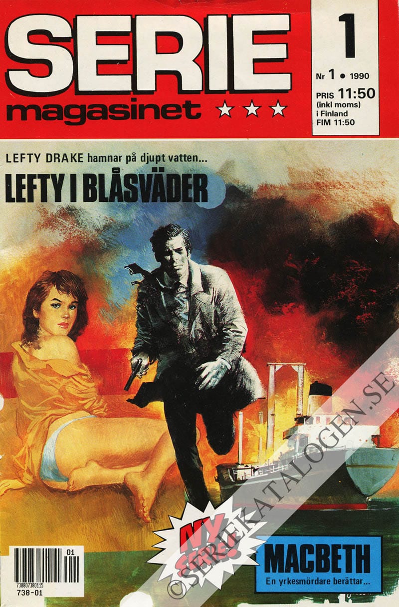 Framsida på Seriemagasinet #1 (1990)