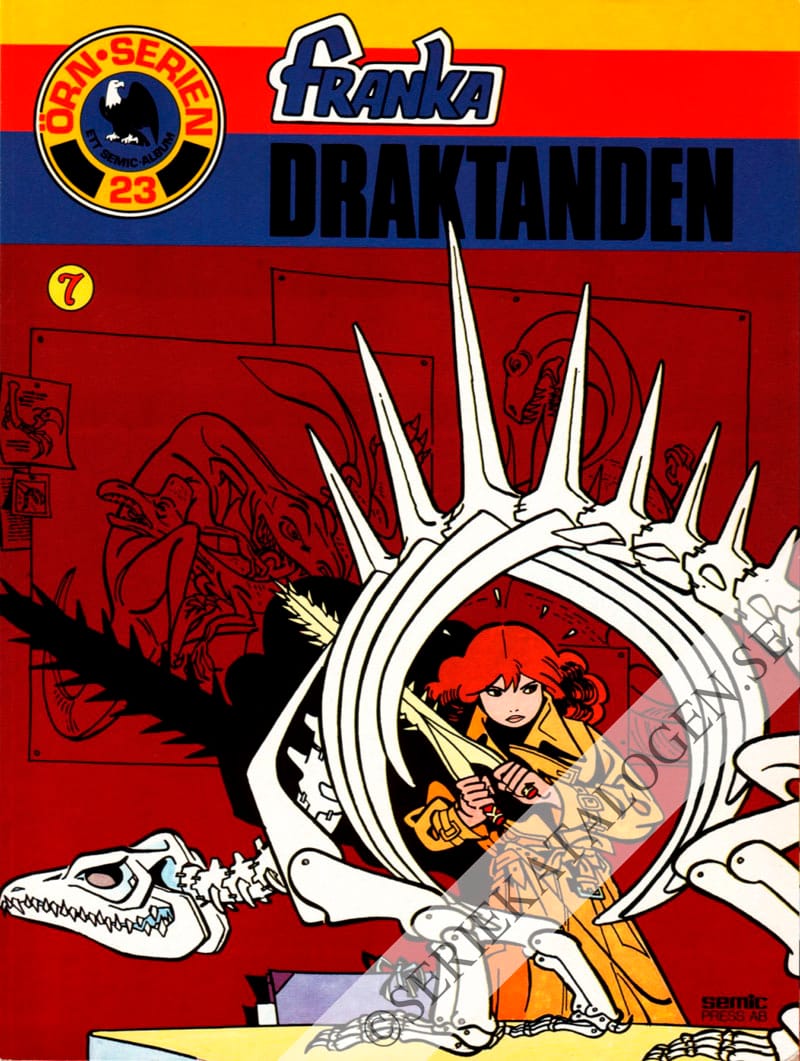 Framsida på Örnserien Franka - Draktanden (del 1) (1984)