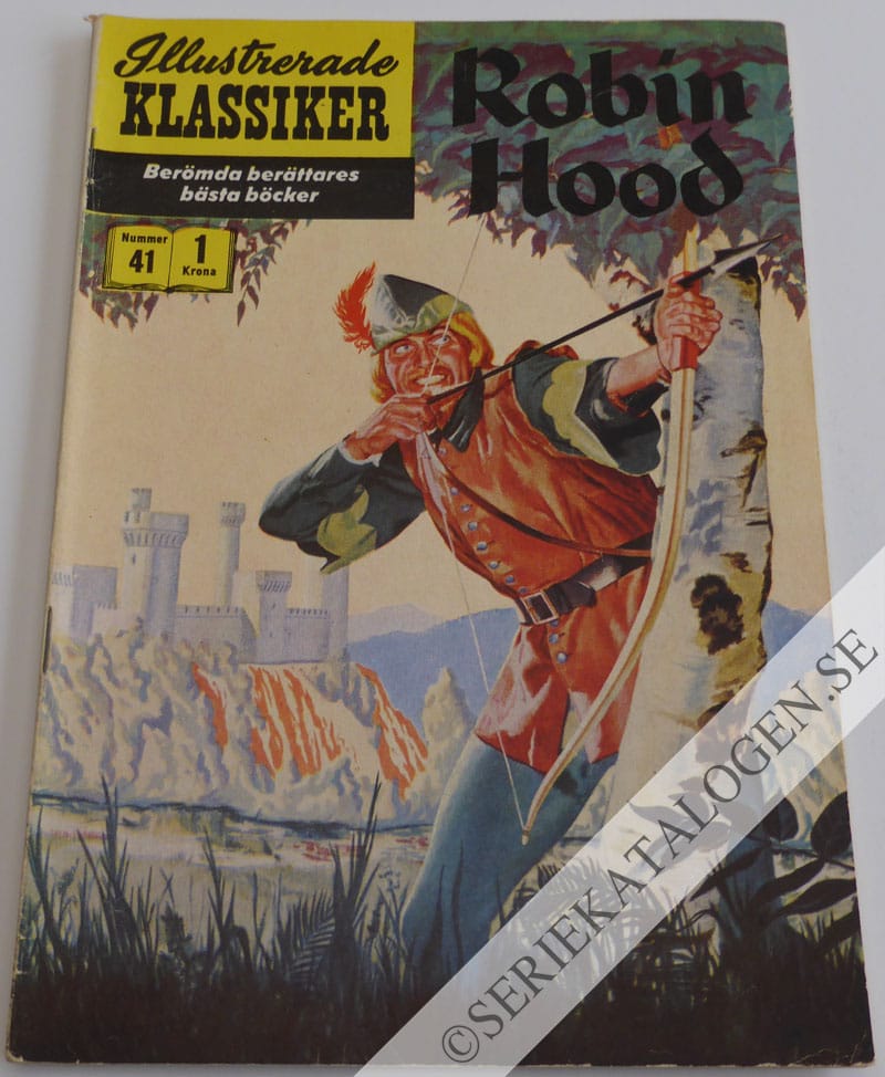 Framsida på Illustrerade Klassiker Robin Hood (1957)