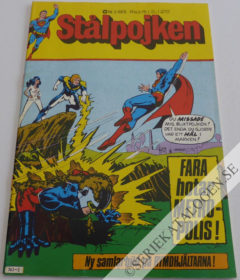 Framsida på Stålpojken #2 (1976)