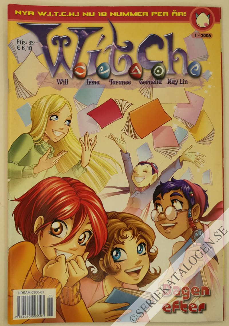Framsida på W.i.t.c.h. #1 - Dagen efter (2006)