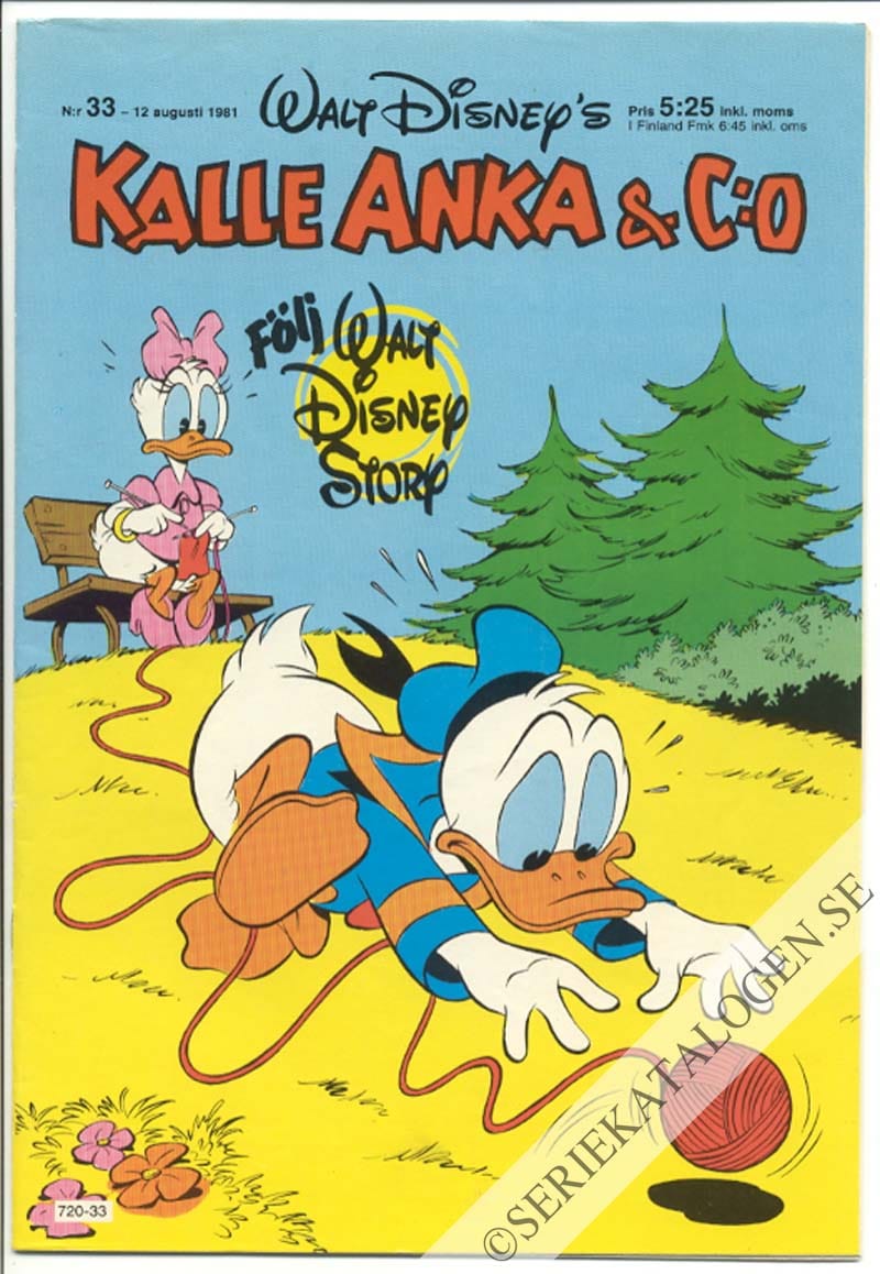 Framsida på Kalle Anka & C:o #33 (1981)
