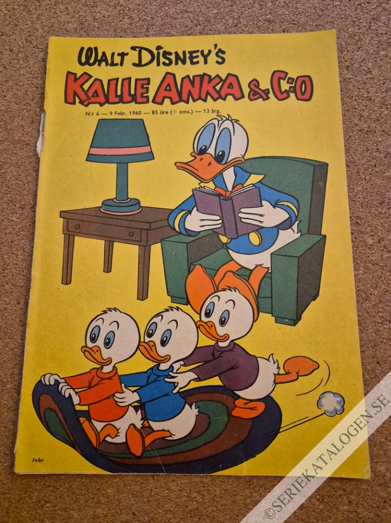 Framsida på Kalle Anka & C:o #6 (1960)