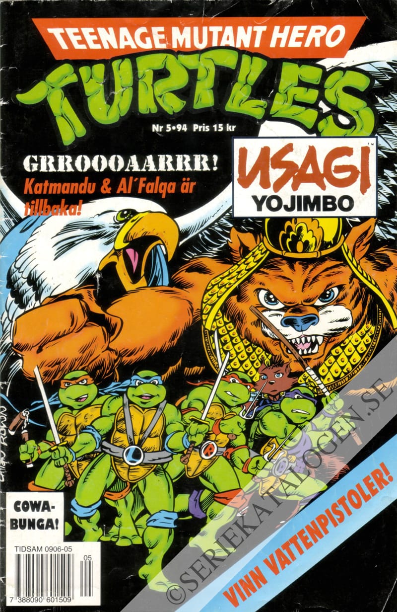 Framsida på Teenage mutant hero turtles #5 (1994)