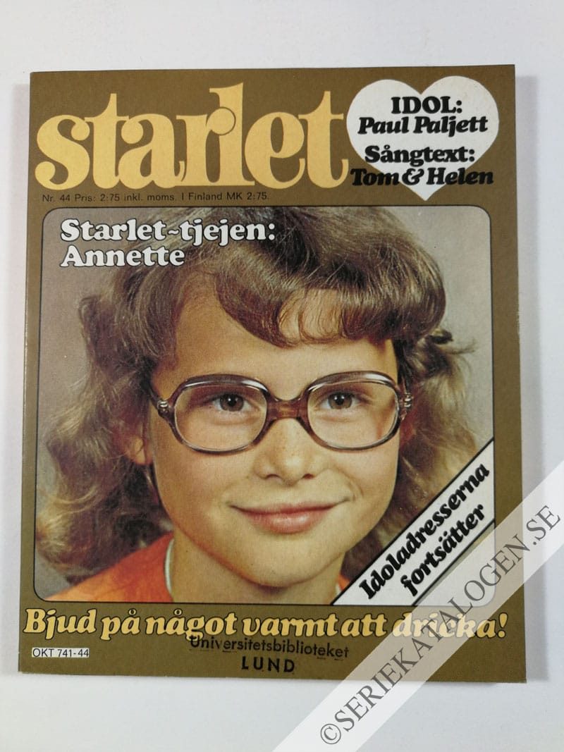 Framsida på Starlet #44 (1976)