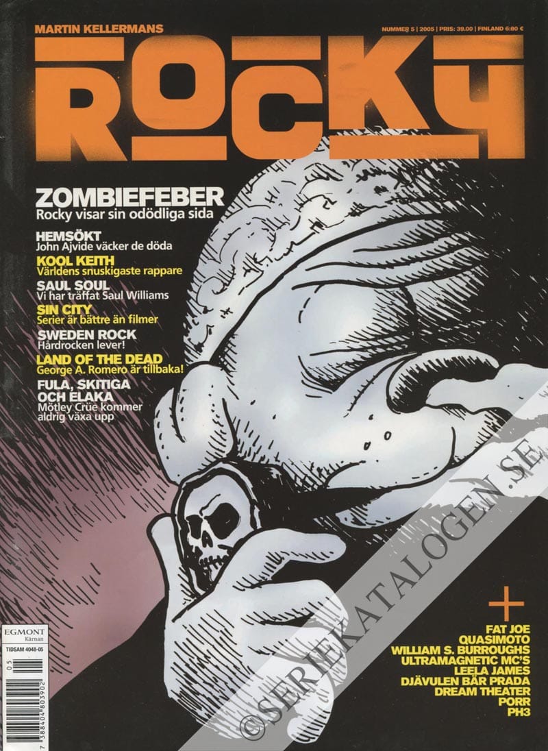 Framsida på Martin Kellermans Rocky Zombiefeber (2005)
