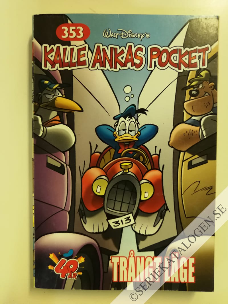 Framsida på Kalle Ankas pocket #353 - Trångt läge (2008)