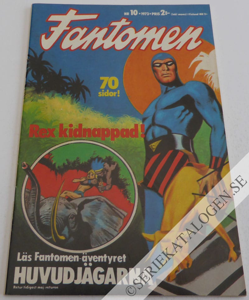 Framsida på Fantomen #10 (1973)