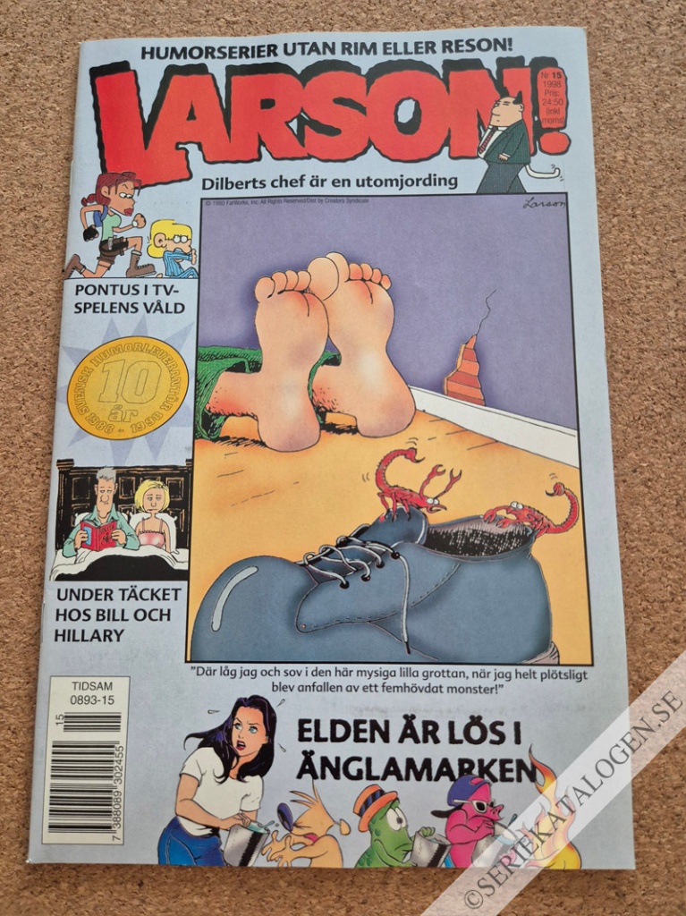 Framsida på Larson! #15 (1998)