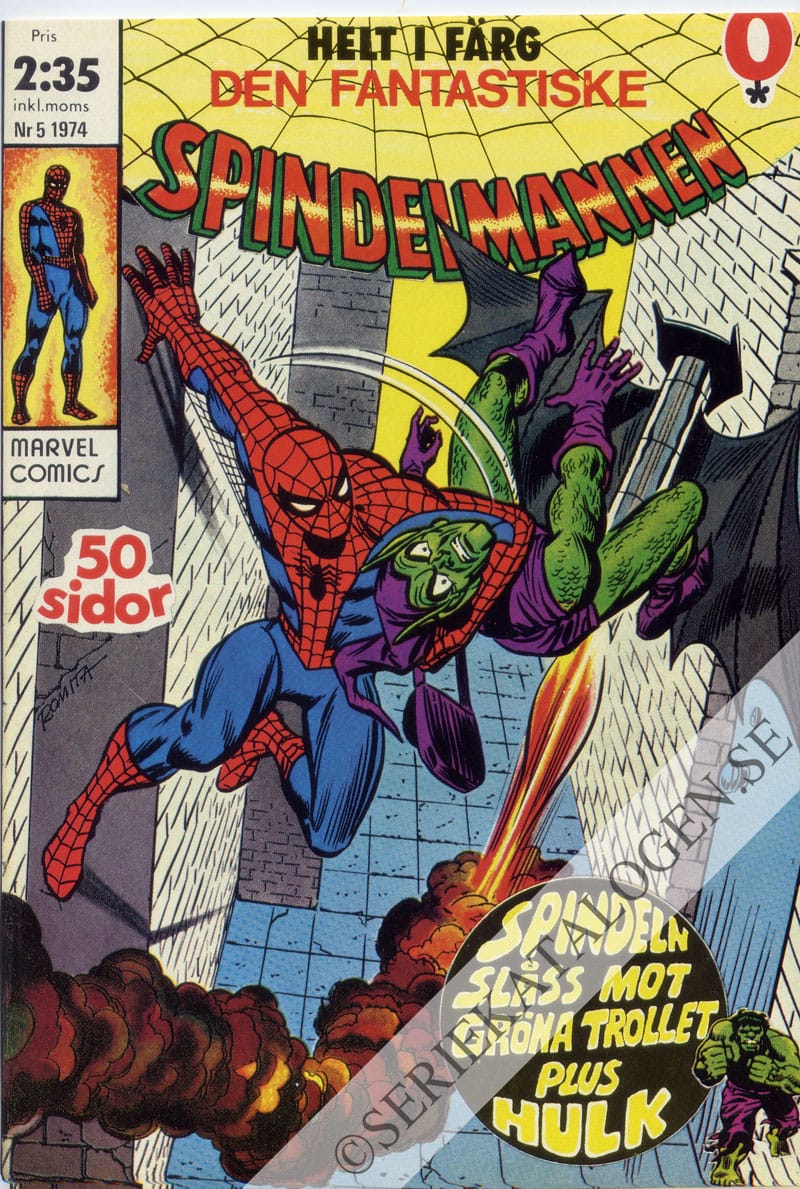Framsida på Spindelmannen #5 (1974)