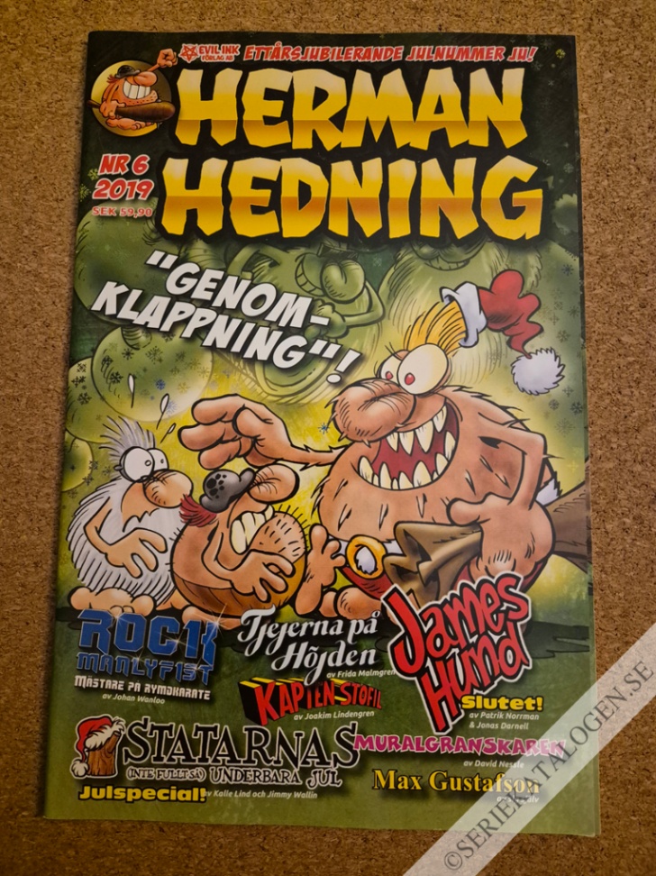 Framsida på Herman Hedning #6 (2019)