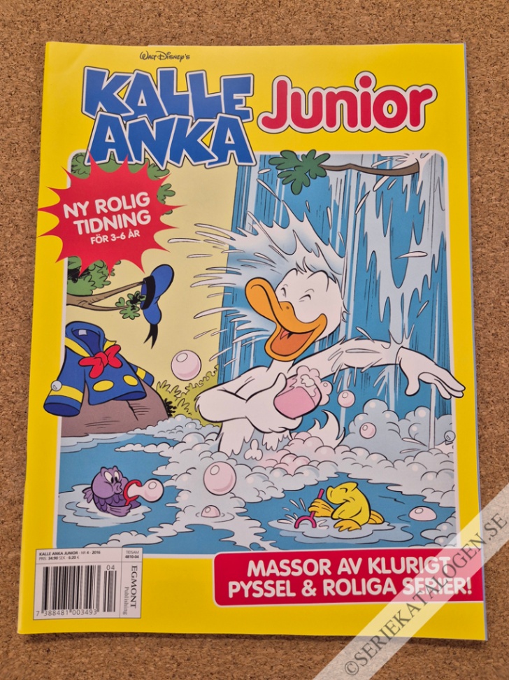 Framsida på Kalle Anka junior #4 (2016)
