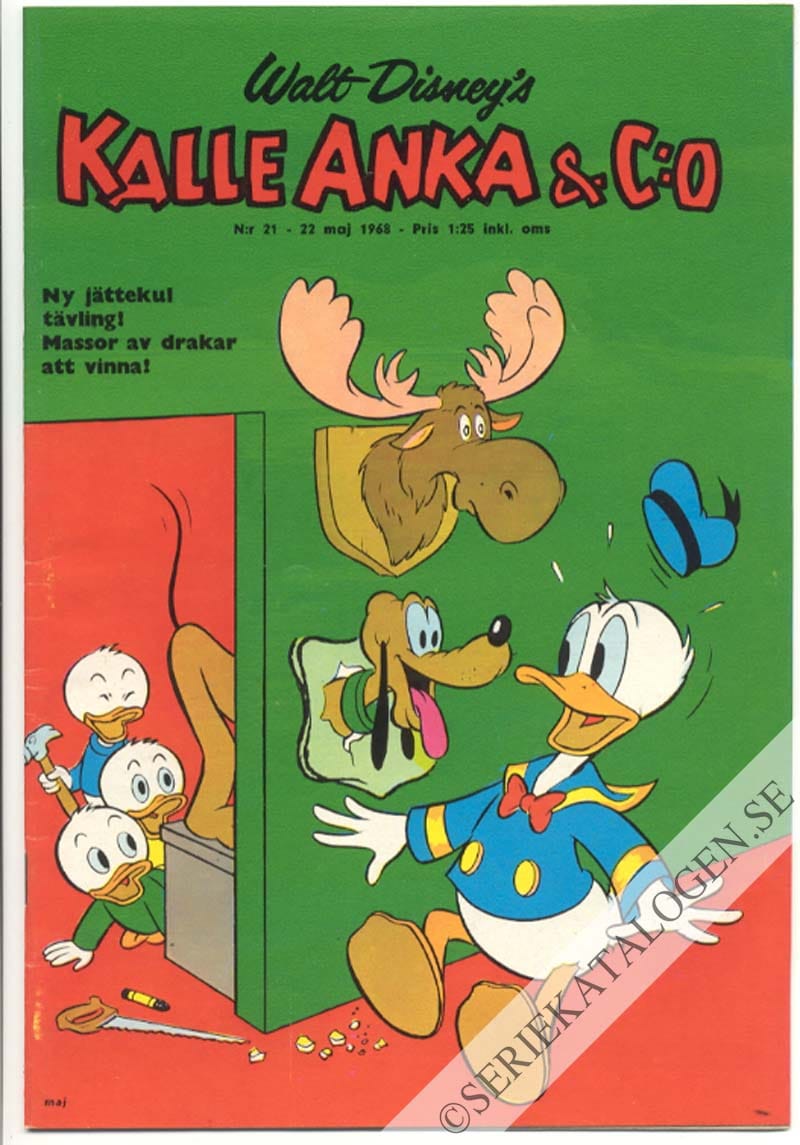 Framsida på Kalle Anka & C:o #21 (1968)