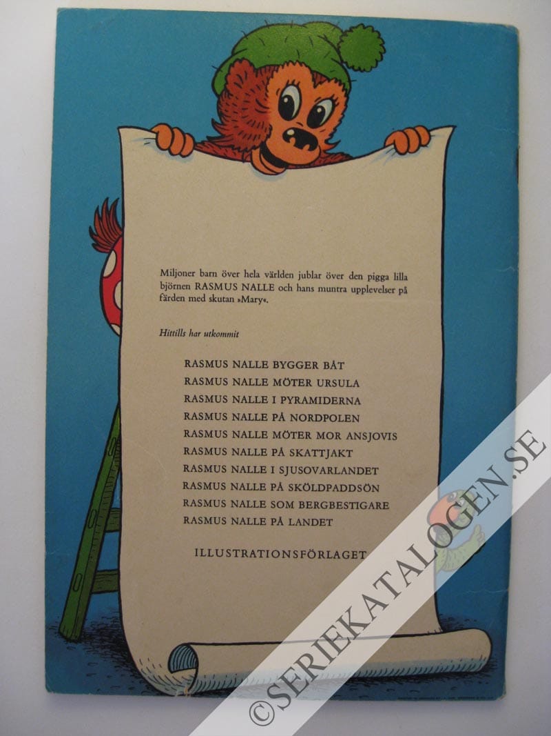 Baksida på Rasmus Nalle på landet (1958)