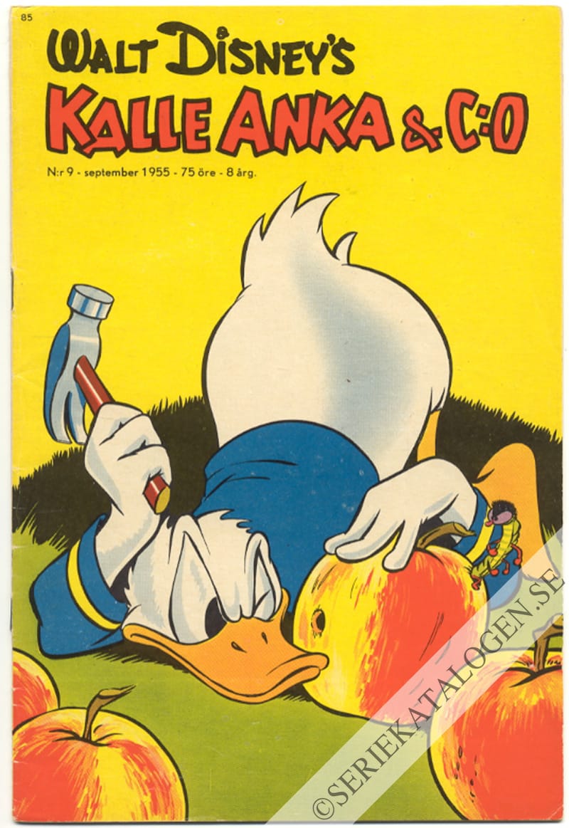 Framsida på Kalle Anka & C:o #9 (1955)