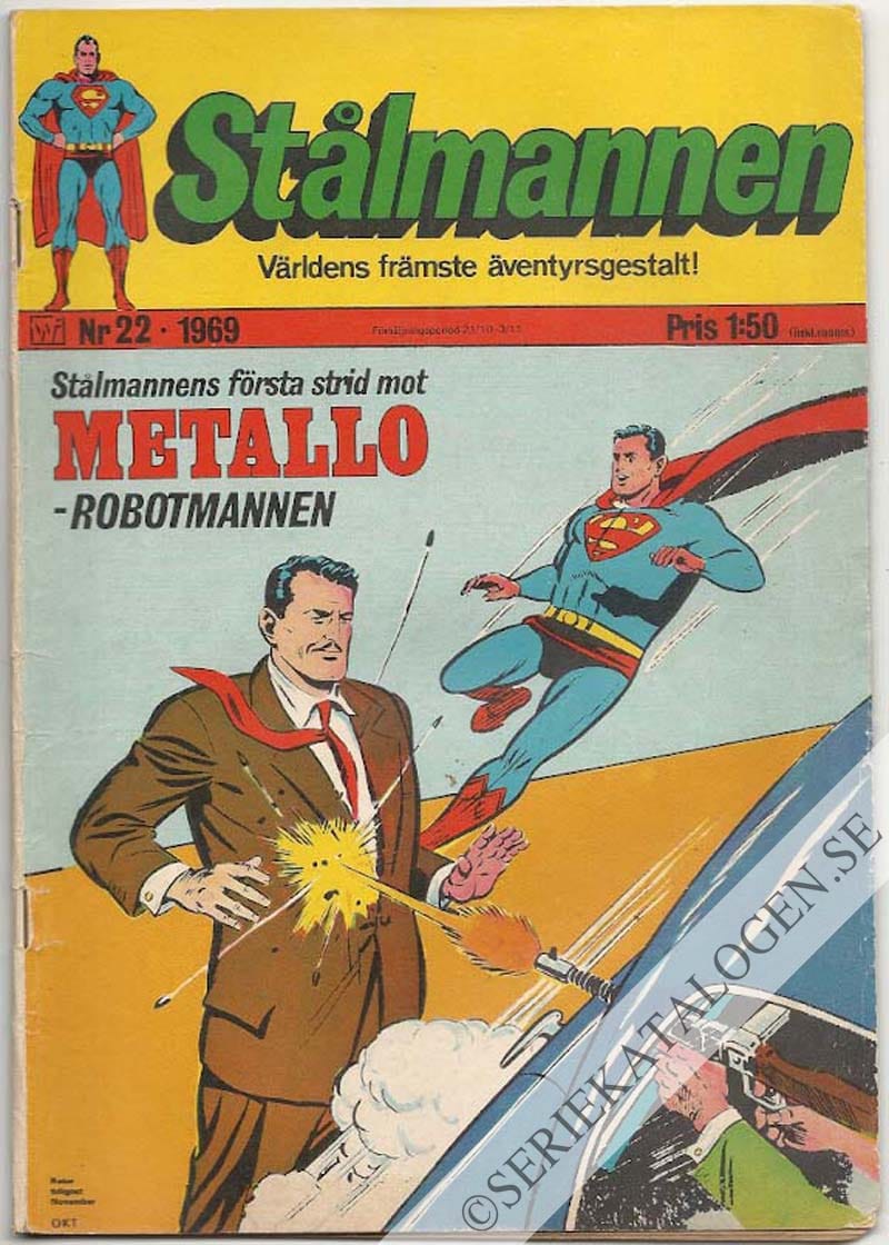 Framsida på Stålmannen #22 (1969)
