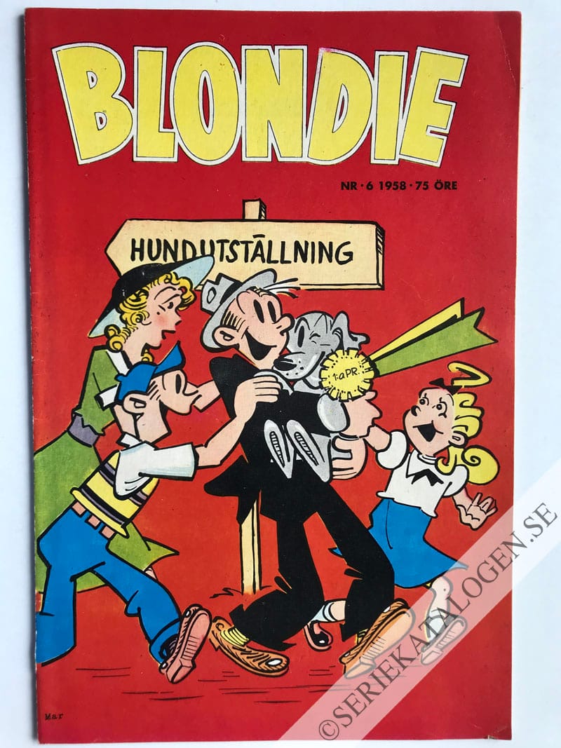 Framsida på Blondie #6 (1958)