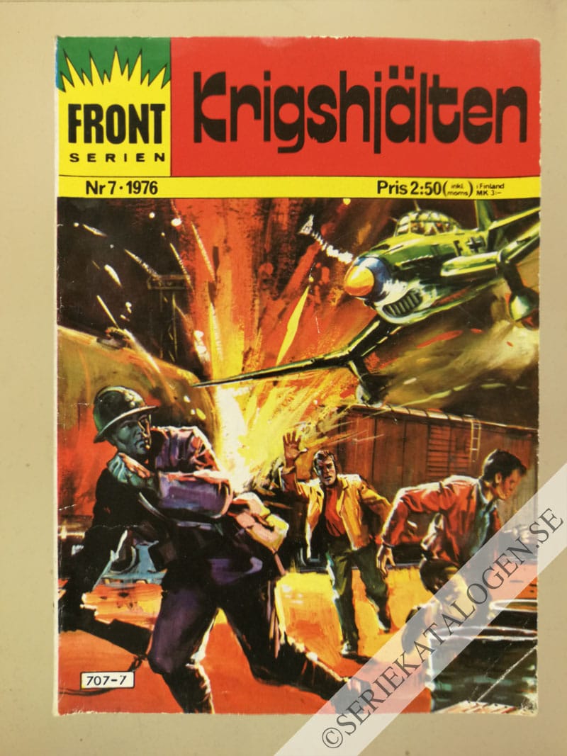 Framsida på Frontserien #7 - Krigshjälten (1976)