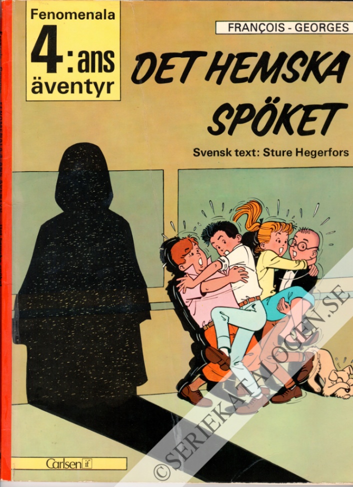 Framsida på Fenomenala 4:ans äventyr Det hemska spöket (1974)